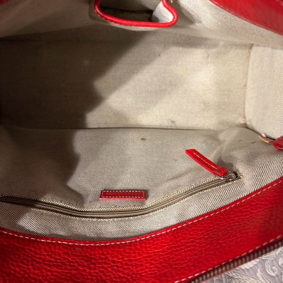 Dooney & Bourke Red Satchel Bag - Picture 3 of 9